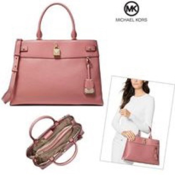 Michael Kors Mercer XS North South Shopper Mini Satchel  Michael Kors Rose purse NWT Rare